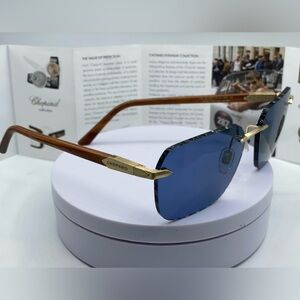 👑CHOPARD 3PSCHG62V 383P POLARIZED Natural Wood 100% Automatic ❗️